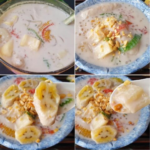 Cách nấu chè chuối khoai mì ngon chuẩn vị