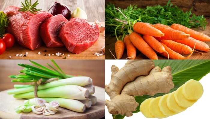 Thịt bò nạc tươi ngon chuẩn bị cho món súp chấm bánh mì