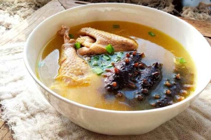 cách nấu hải sâm hầm thuốc bắc 1