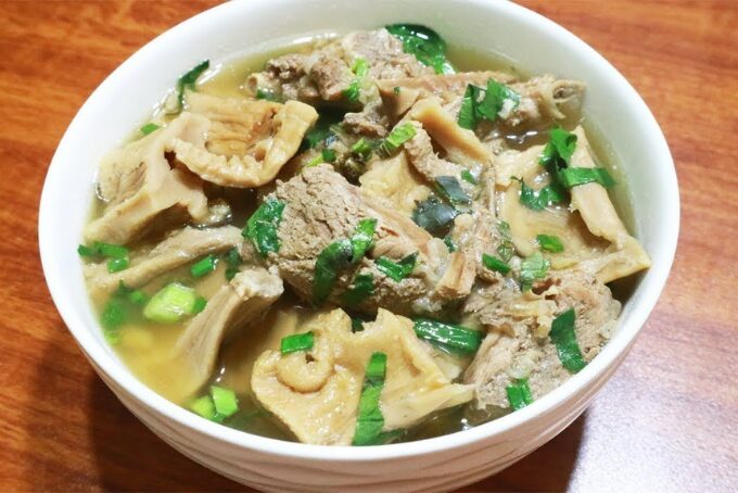 canh mang kho nau