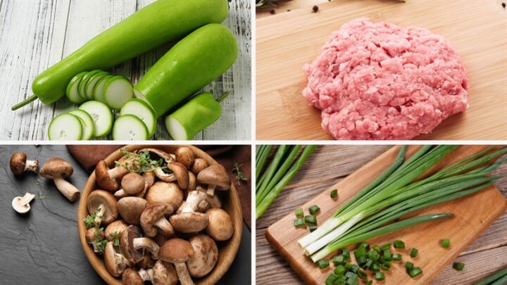 Nguyên liệu món ăn canh bầu với tôm khô