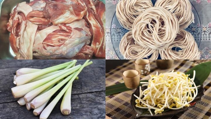 Nguyên liệu món mì thịt bò
