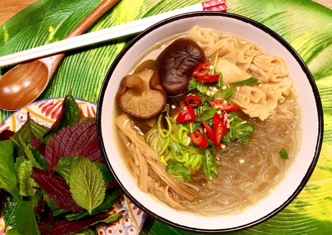 mie n mang na m hu o ng phu truc chay vegan recipe main photo