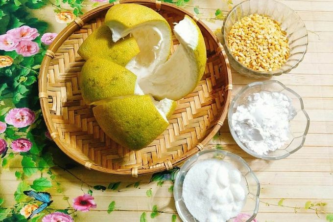 Tổng hợp các nguyên liệu chính để nấu chè bưởi ngon không đắng tại nhà