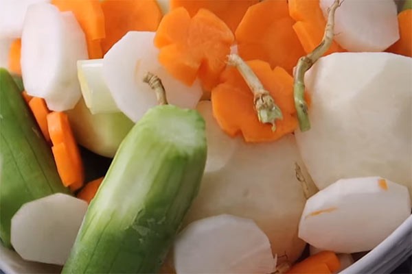 Nguyên liệu tươi ngon làm bánh canh chay