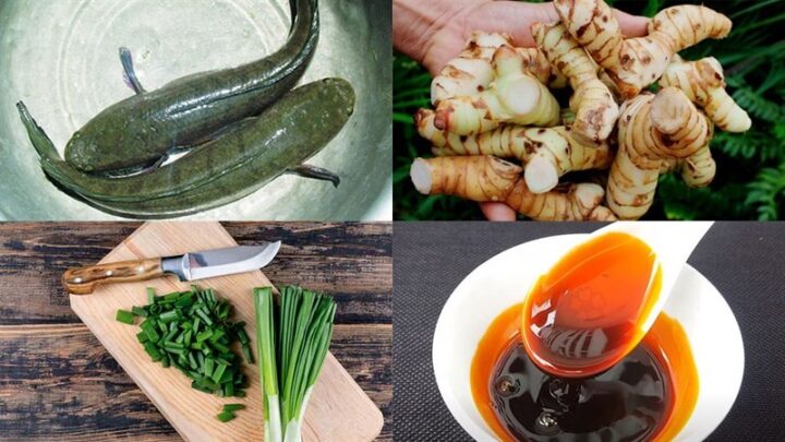 Nguyên liệu món ăn cá quả kho riềng