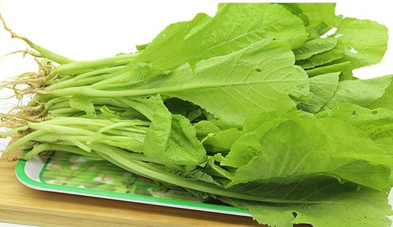 nguyên liệu rau cải xanh tươi cho món canh đơn giản
