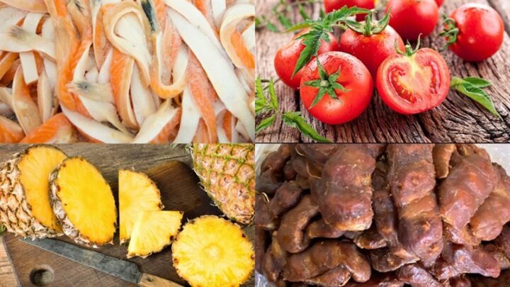 Nguyên liệu chính cho món canh chua lườn cá hồi