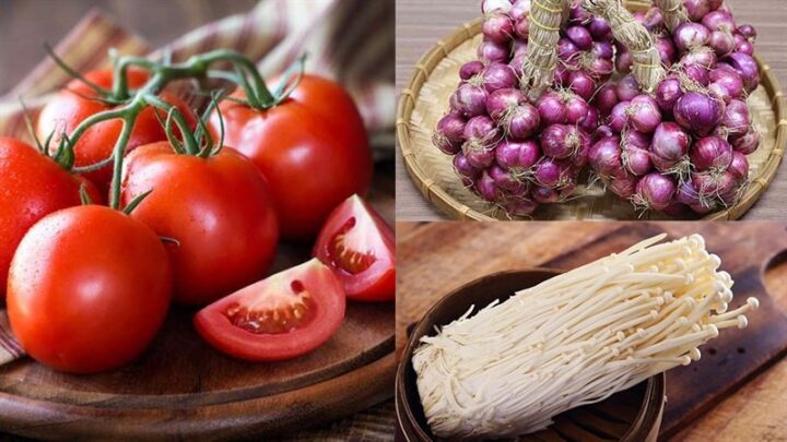 Nấm kim châm tươi ngon để nấu canh nấm cà chua