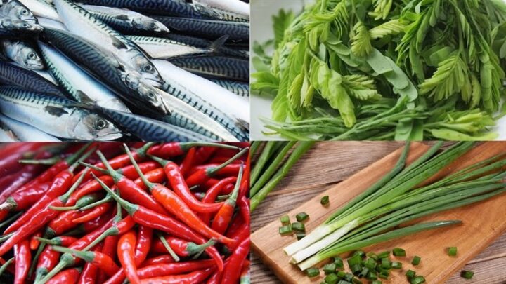 Nguyên liệu chính cho món canh cá me chua
