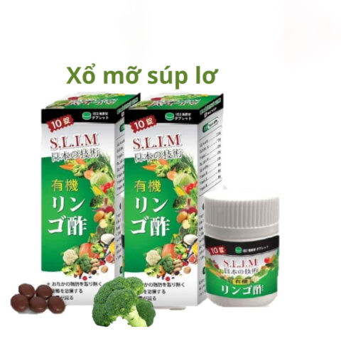 vien s.l.i.m sup lo xanh huu co nhat ban ho tro detox xo mo dem 1